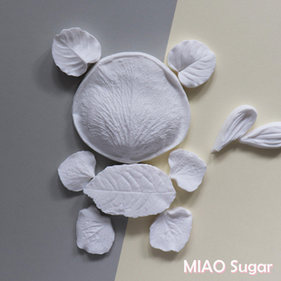【模具自选区】糯米纸花玫瑰花纹理模具叶子雏菊翻糖粘土纹理模具