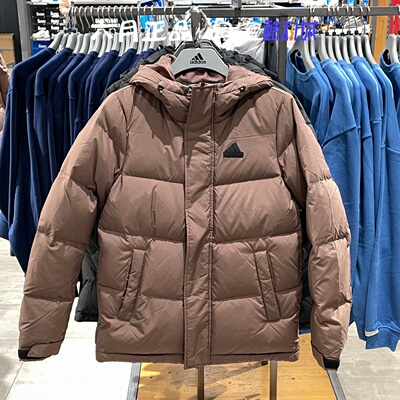 阿迪达斯冬季加厚抗风羽绒服