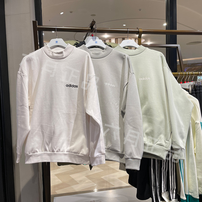 阿迪达斯男女针织卫衣运动套头衫