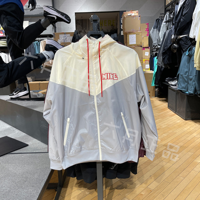 耐克男子梭织外套运动连帽夹克