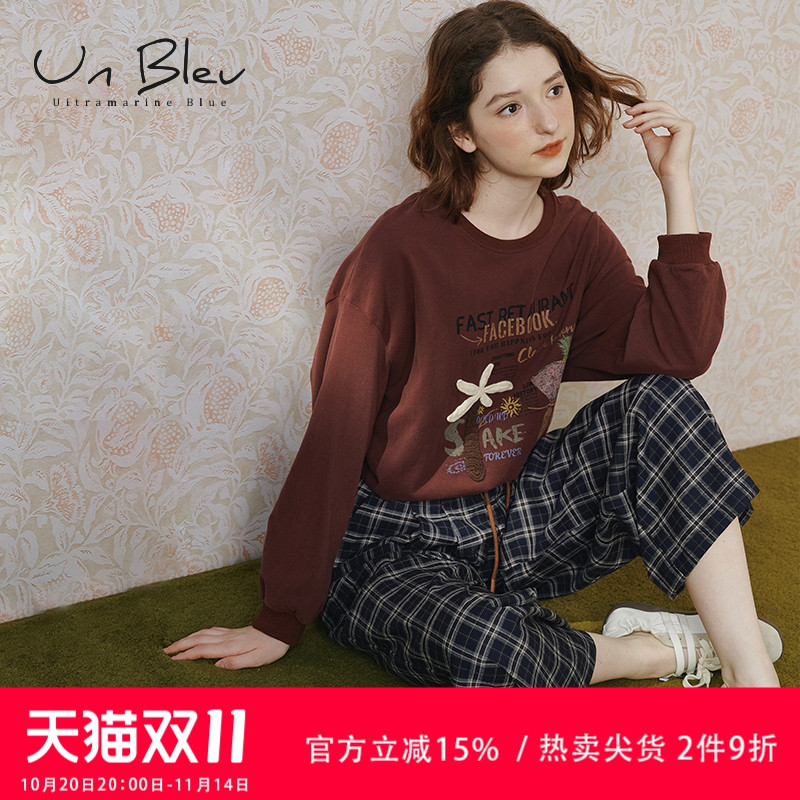 圆领卫衣女早秋女装2025新款