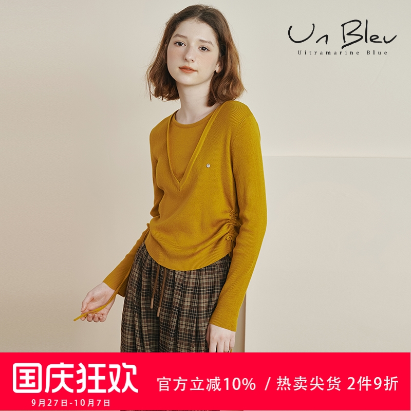 假两件针织衫女早秋女装