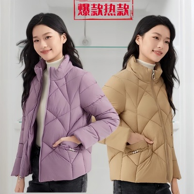 棉服女款冬季加厚宽松韩系胖mm显瘦不臃肿外套2025新款洋气小个子