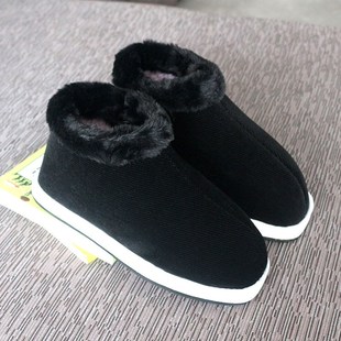 鸡婆鞋手工老太太一脚蹬棉鞋冬季加厚保暖防滑居家东北老式中老年