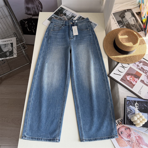 春季新品四面弹宽松阔腿长裤