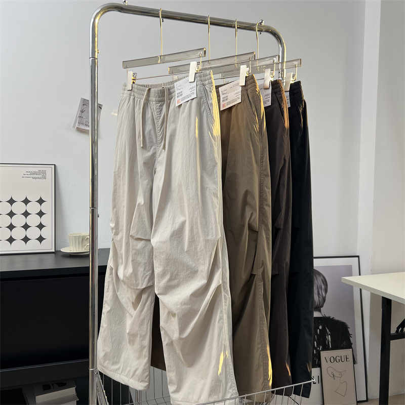 渠道好货！户外防风束脚 加绒保暖休闲工装阔腿裤降落伞兵裤女冬,女装/女士精品,休闲裤,淘宝优惠券,粉丝福利购,淘宝优惠卷