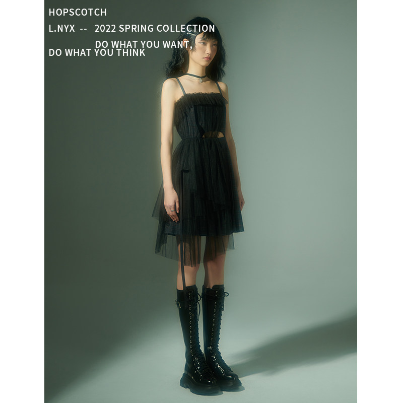 格纹不对称格纹小众原创暗黑