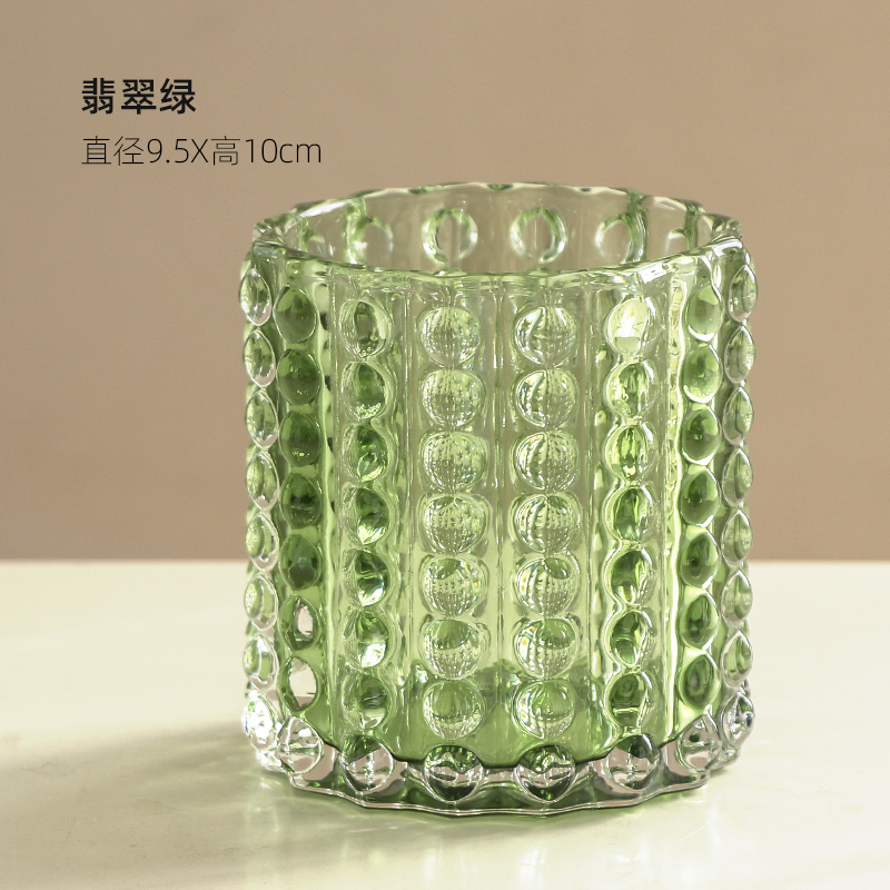 轻奢水晶玻璃化妆刷收纳桶高颜值收纳盒梳子眉笔收纳筒高级感笔筒