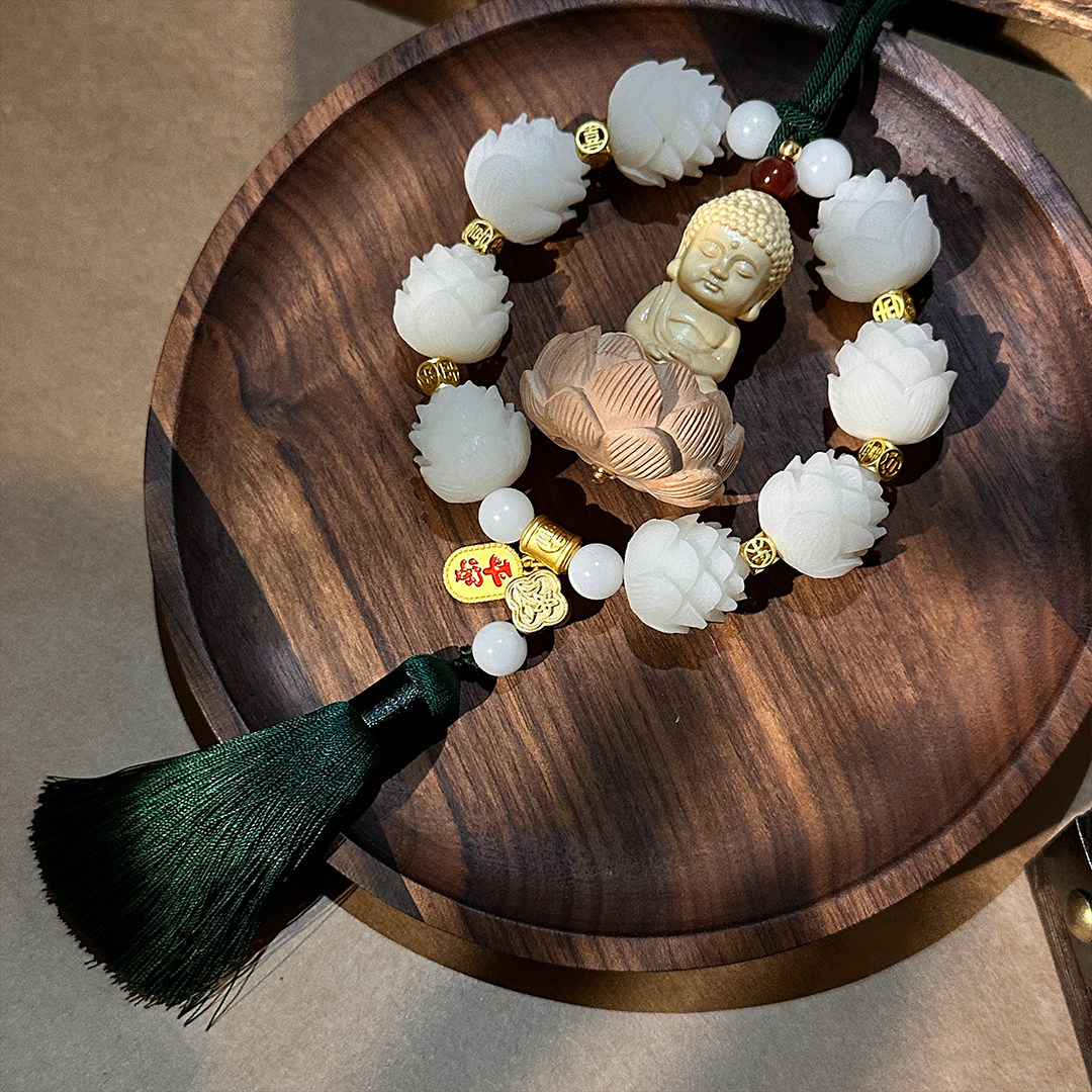 汽车挂件菩提莲花挂饰车载保平安吊饰车内车载车用饰品高端2023年