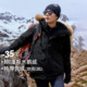 800蓬羽绒派克服男环保毛领中长款 拓路者 雪熊鹅绒服 连帽加厚