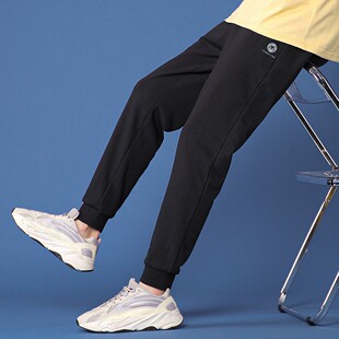 保暖针织束脚卫裤 拓路者加绒加厚男式 反光印花长裤 秋冬新款 休闲裤