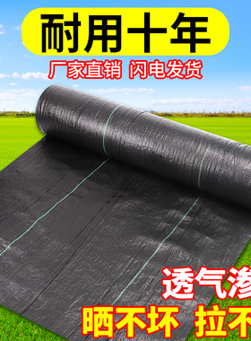 防草布除草布耐用地膜底布果树果园农用黑色加厚种植槟榔防草布