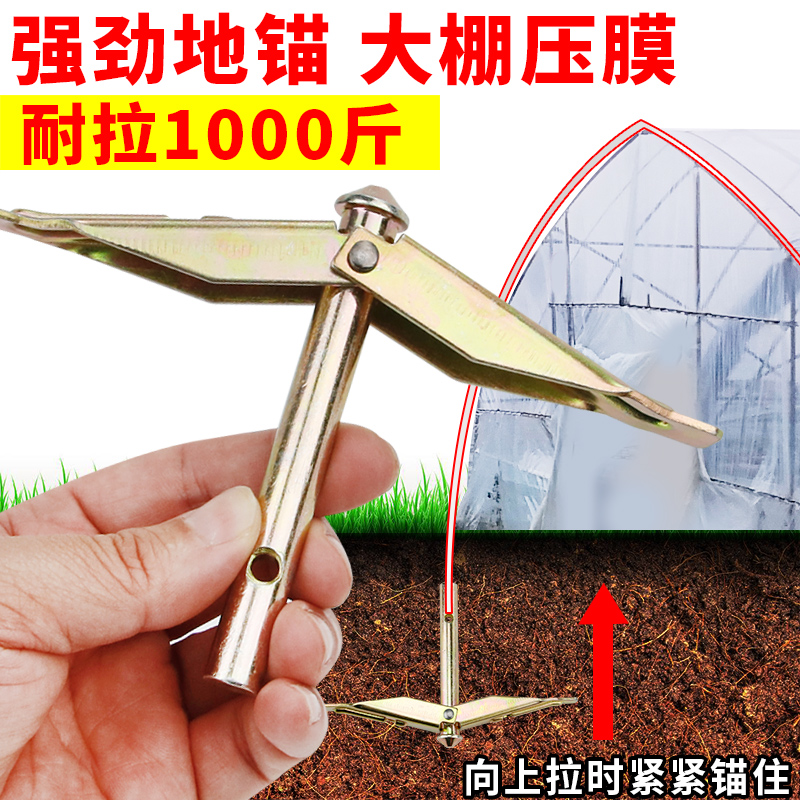 大棚专用地锚拉树枝倒刺果树拉枝不锈钢大棚固定神器大鹏专用地铆