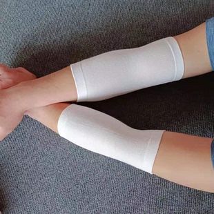 护套手臂纯白色 护肘全棉护腕男女保暖关节护胳膊肘 纯棉夏季 薄款