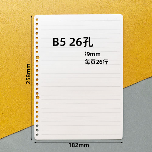 晨光文具B526孔记事本活页芯