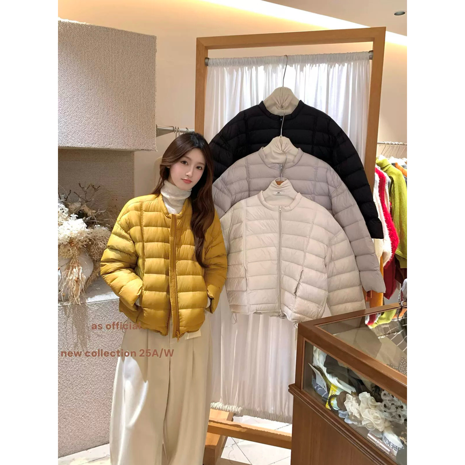 AS OFFICIAL-暖暖云朵感•超火经典百搭排骨保暖羽绒服外套80508