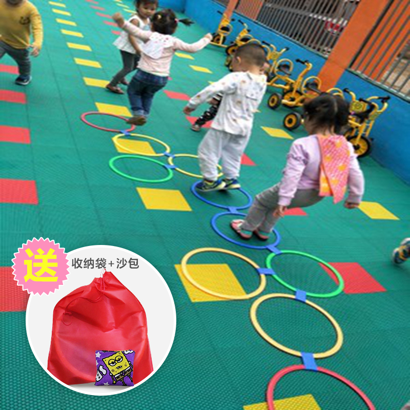 游戏跳格子幼儿户外感统训练器材