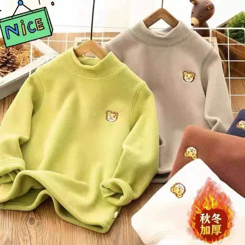 童装冬季男童奥粒绒卫衣加绒中大童半高领刺绣打底衫儿童保暖上衣,童装/婴儿装/亲子装,保暖上装,淘宝优惠券,粉丝福利购,淘宝优惠卷