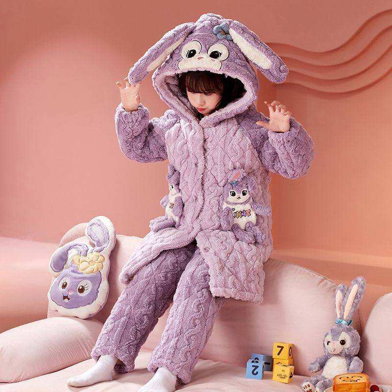 新款女童夹棉睡衣冬季款珊瑚绒三层夹棉加厚款儿童女孩加绒家居服,童装/婴儿装/亲子装,家居袍/睡袍,淘宝优惠券,粉丝福利购,淘宝优惠卷