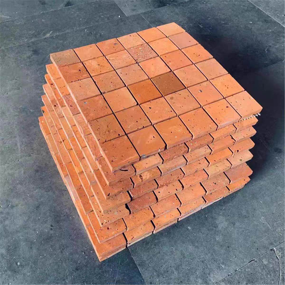 黏土红砖心贴片复古红砖肌理马赛克砖片墙砖外墙瓷砖文化石外墙砖