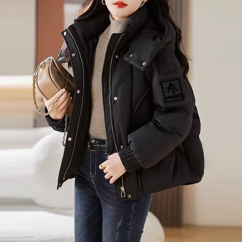 短款羽绒棉服女冬季2025新款棉衣宽松时尚加厚保暖美拉德外套棉袄