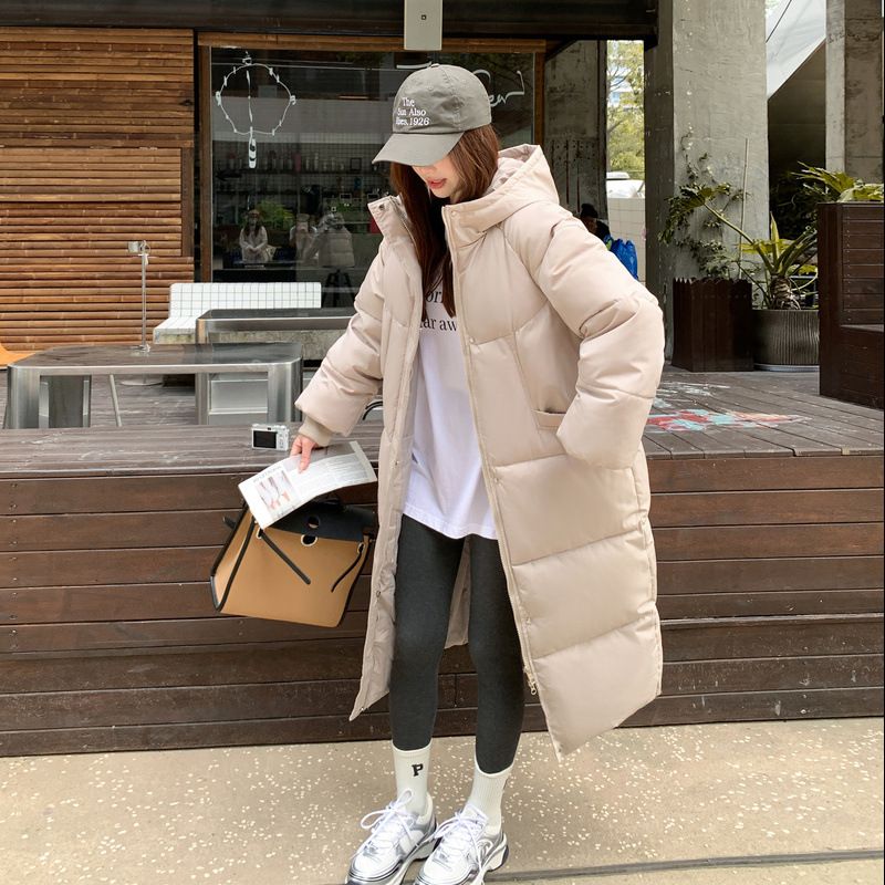 2025冬季新款棉服女长款羽绒棉衣外套加厚过膝脚踝宽松面包服棉袄