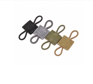 户外战术Molle系统背包背心附件配件战术带扣固定PTT天 线绑定扣