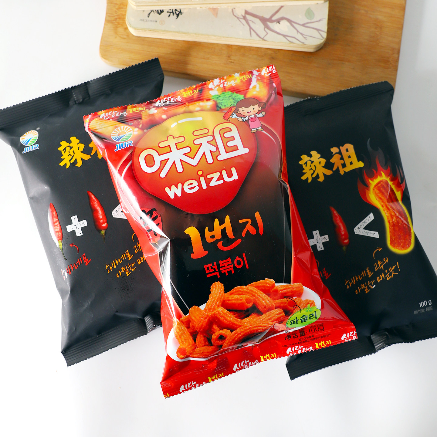 韩国进口九日牌辣祖炒年糕条办公室追剧休闲即食香辣膨化零食小吃
