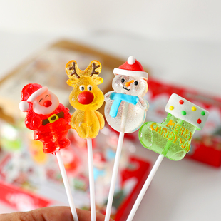 小可艾阿嬷圣诞棒棒糖平安夜创意趣味造型圣诞节日糖果儿童小零食