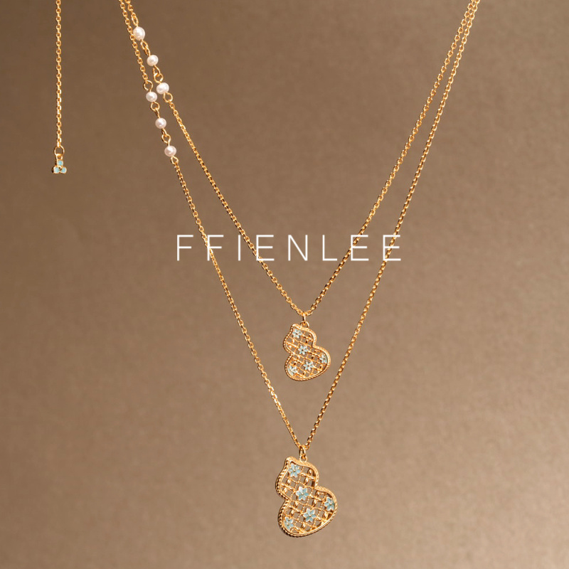 坠链均925银  葫芦梦影 轻奢小众葫芦毛衣链女款百搭项链