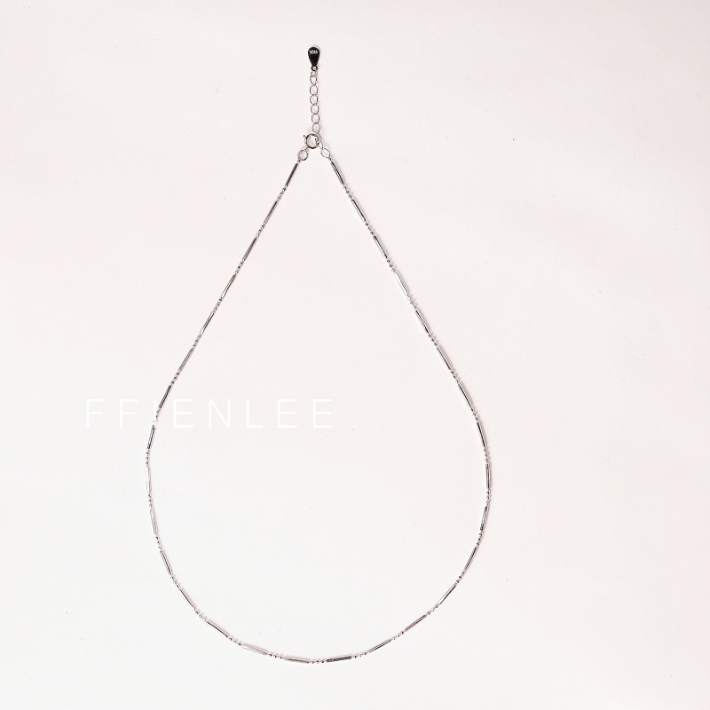 坠链均925银  竹韵新春   冷淡高级感十足竹节锁骨链短项链