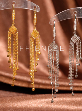 925银耳饰  掠影 轻奢小众设计耳挂女款气质百搭流苏耳环