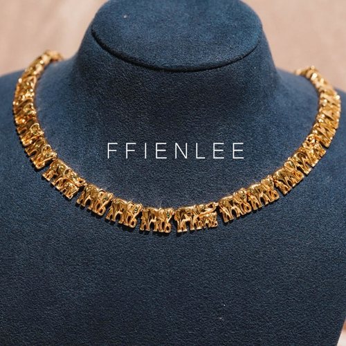 链子925银  包罗万象 轻奢小众小象毛衣链时尚气质项链