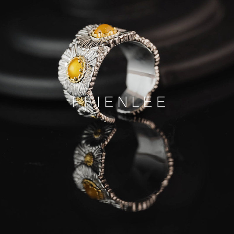 925银戒指  小确幸 小众设计小雏菊活口戒指女款气质百搭戒指,饰品/流行首饰/时尚饰品新,银饰戒指,淘宝优惠券,粉丝福利购,淘宝优惠卷