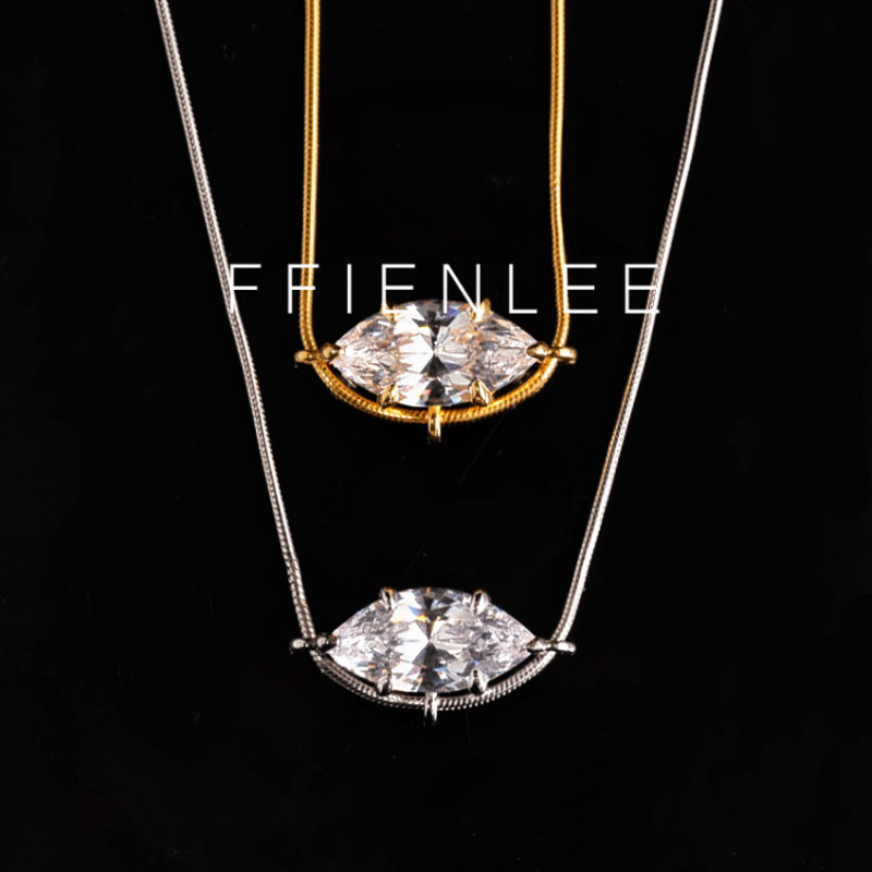 链子925银  心灵之眼 轻奢闪亮毛衣链女款气质百搭项链,饰品/流行首饰/时尚饰品新,银饰项链,淘宝优惠券,粉丝福利购,淘宝优惠卷