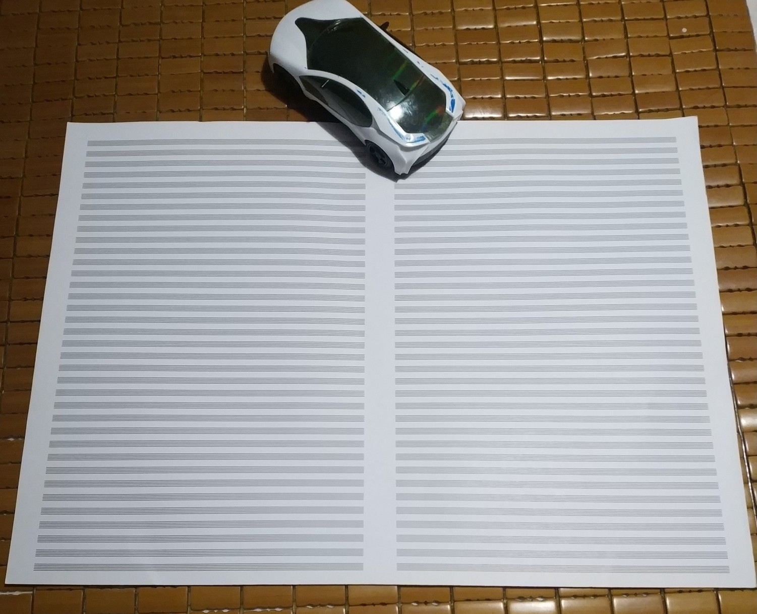 36行作曲专用加厚总谱纸 五线谱纸 150克加厚纸 10张起售4开