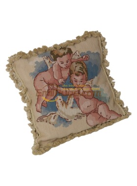 绒绣抱枕needlepoint重磅工艺民族编织抱枕洛可可布艺加厚收藏