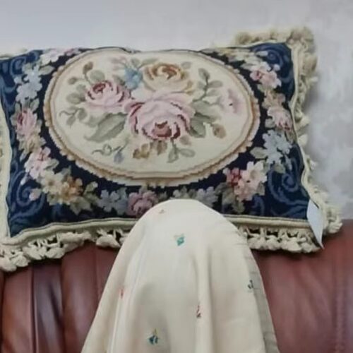 needlepoint民族编织抱枕绒绣抱枕文艺复兴时期新疆洛可可布艺