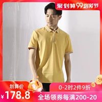Baiwuxi nam 2019 hè mới văn học giản dị áo polo ngắn tay thời trang áo sơ mi màu rắn 2551 - Polo áo polo nam hàng hiệu