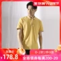Baiwuxi nam 2019 hè mới văn học giản dị áo polo ngắn tay thời trang áo sơ mi màu rắn 2551 - Polo áo polo nam hàng hiệu