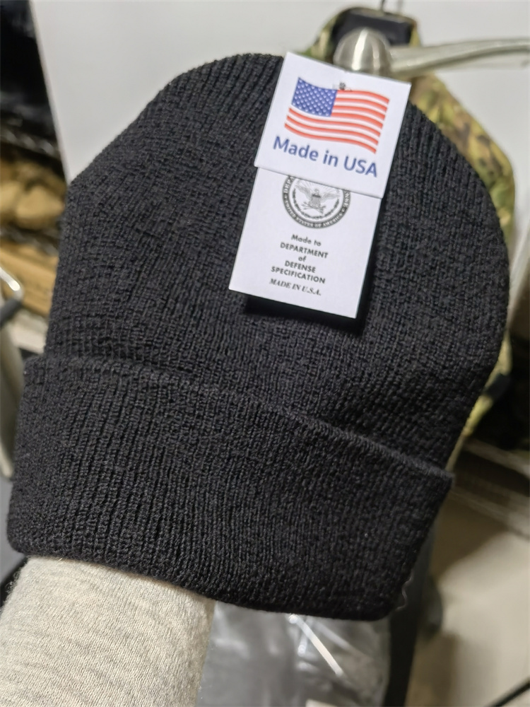 美军军版原品加厚双层羊毛毛线帽军迷战术作训帽子秋冬男护耳保暖