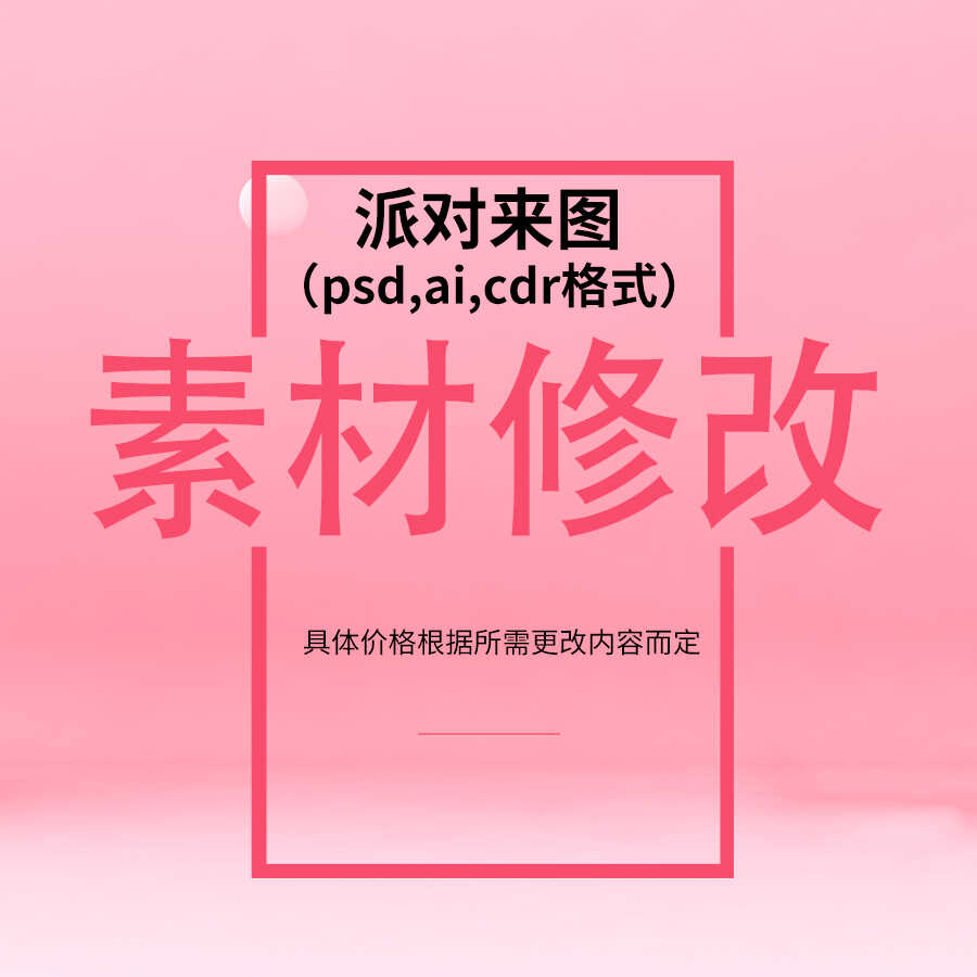 修改生日派对布置背景设计素材psd,ai cdr格式文件文字尺寸服务