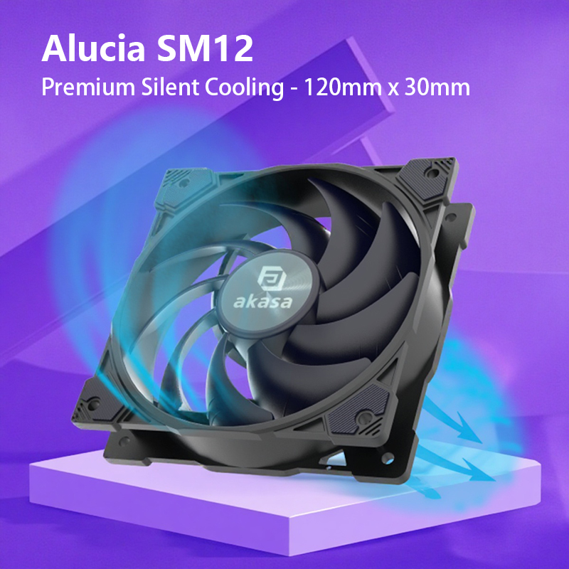 AKASA机箱风扇12cm静音1230厘米