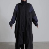 腔调感十足 个人拼接宽松唱K风衣