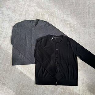 时尚经典纯色毛衫女士针织开衫圆领打底 单穿25111043