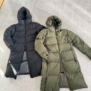 秋冬轻便连帽不可拆卸帽双头拉链长款保暖休闲羽绒服25111047