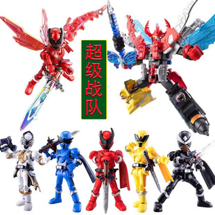 正版 积木人玩具 布鲁可群星超级战队2弹甲虫王者嘉年华强龙神拼装