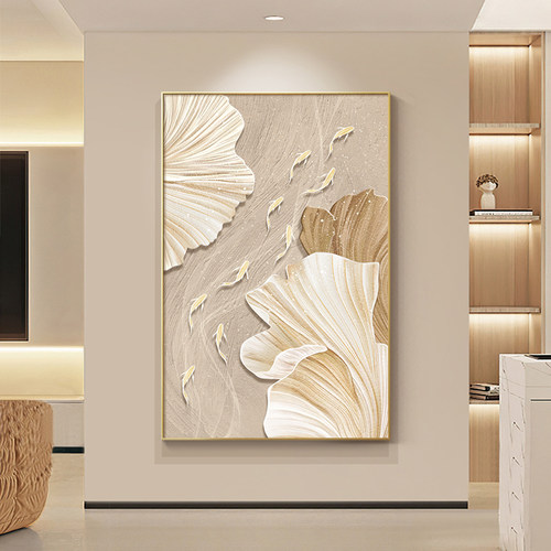 奶油风客厅装饰画沙发背景墙挂画