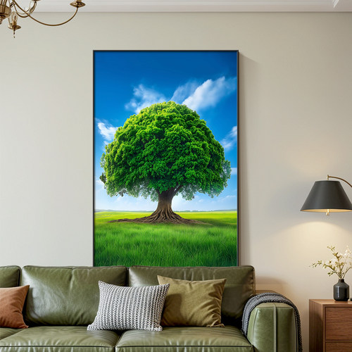 树木风景装饰画小清新客厅挂画