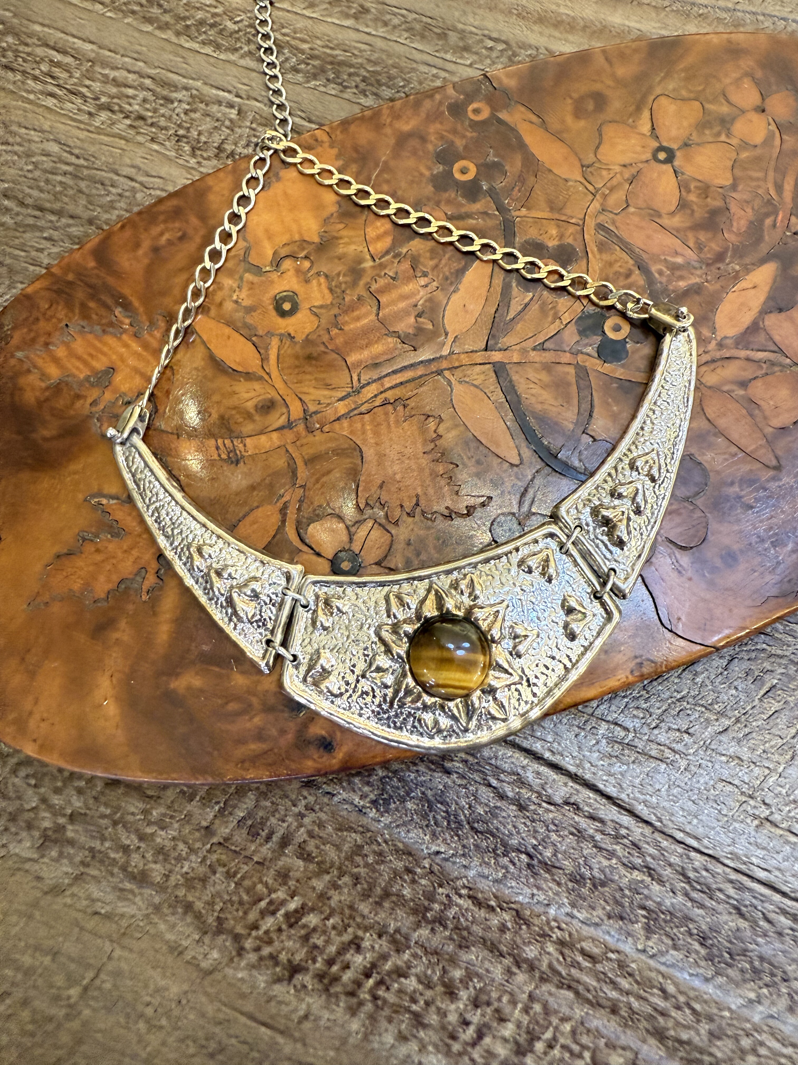 不退不换虎睛石太阳花薄银项链有涂层链子不一样长短意大利